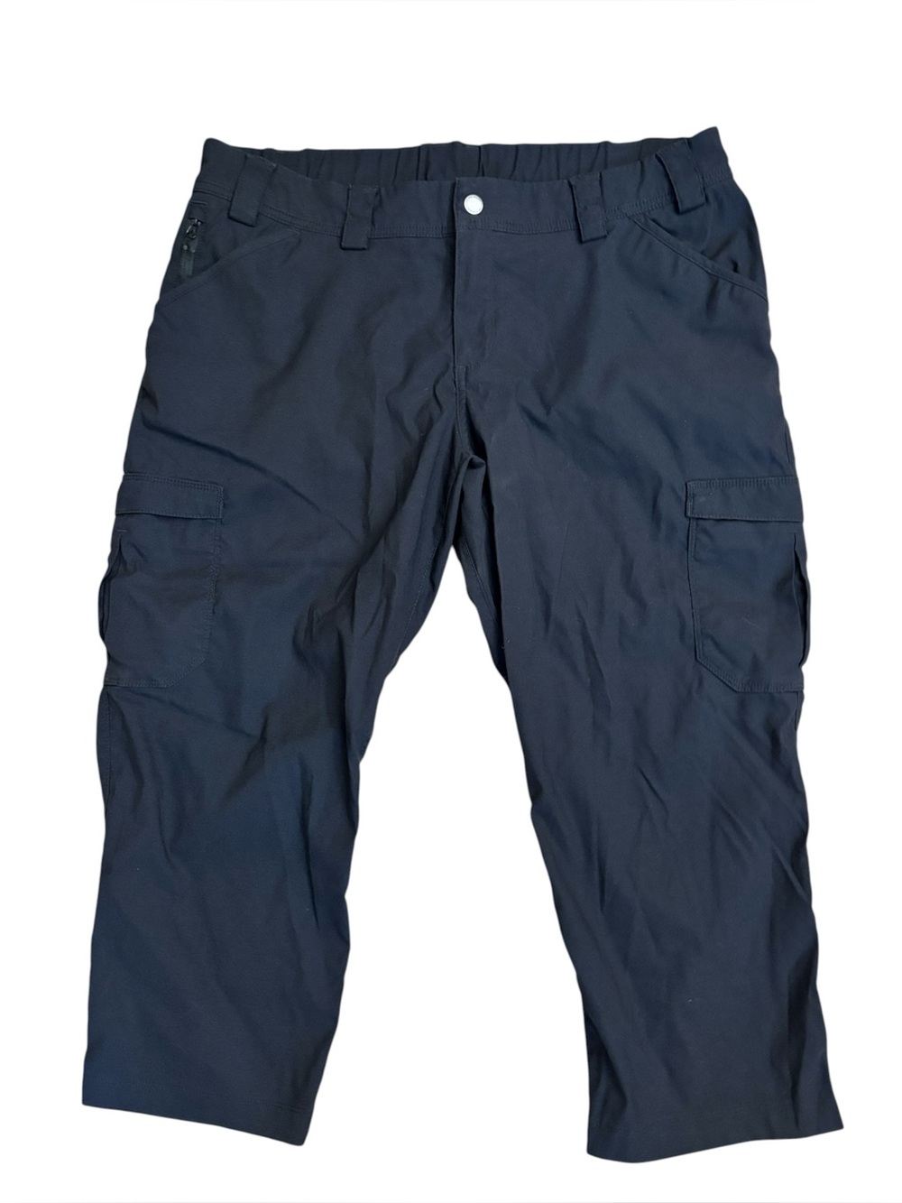 Duluth Trading Co Dry on the Fly Cargo Capri Pants Black Size 16 - Picture 2 of 5